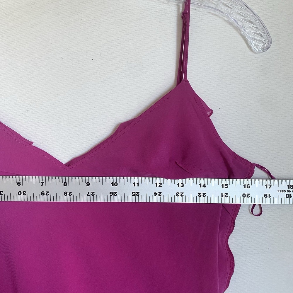 Abercrombie &Fitch Dress S Purple Chiffon Asymmetrical Ruffle Babydoll Party - Picture 3 of 11